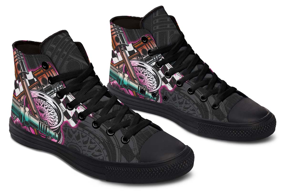 hippieartzone Shoes - COLORFUL RAD RACER