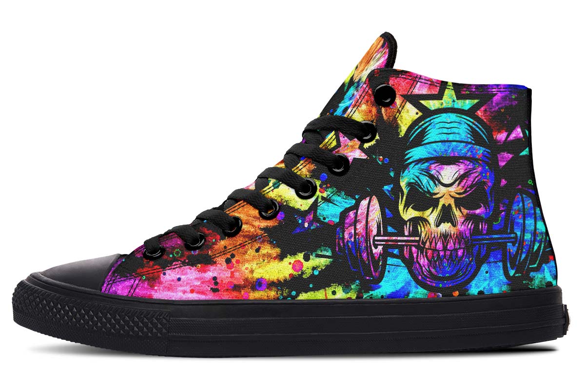 hippieartzone Shoes - TIE DYE GYM ADDICT