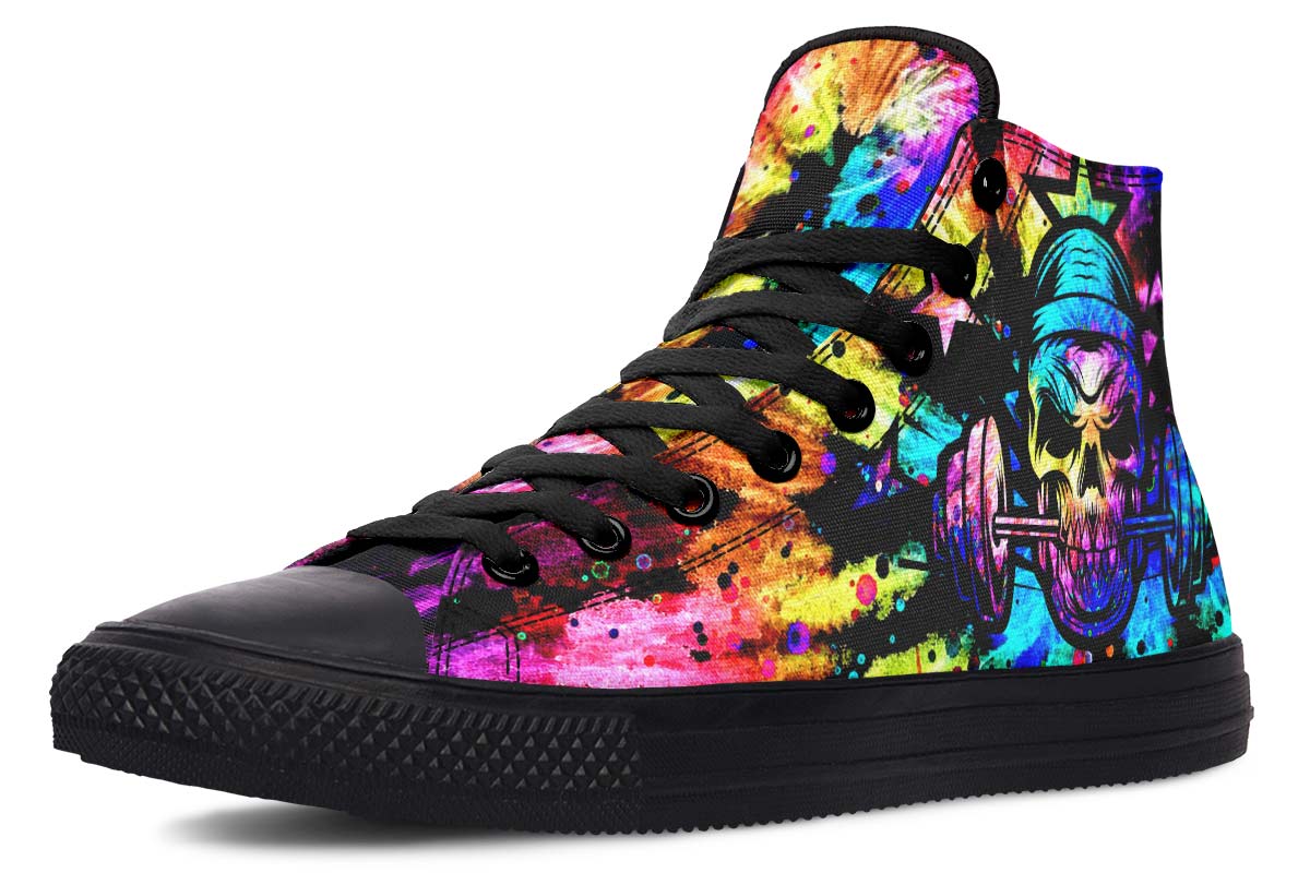 hippieartzone Shoes - TIE DYE GYM ADDICT