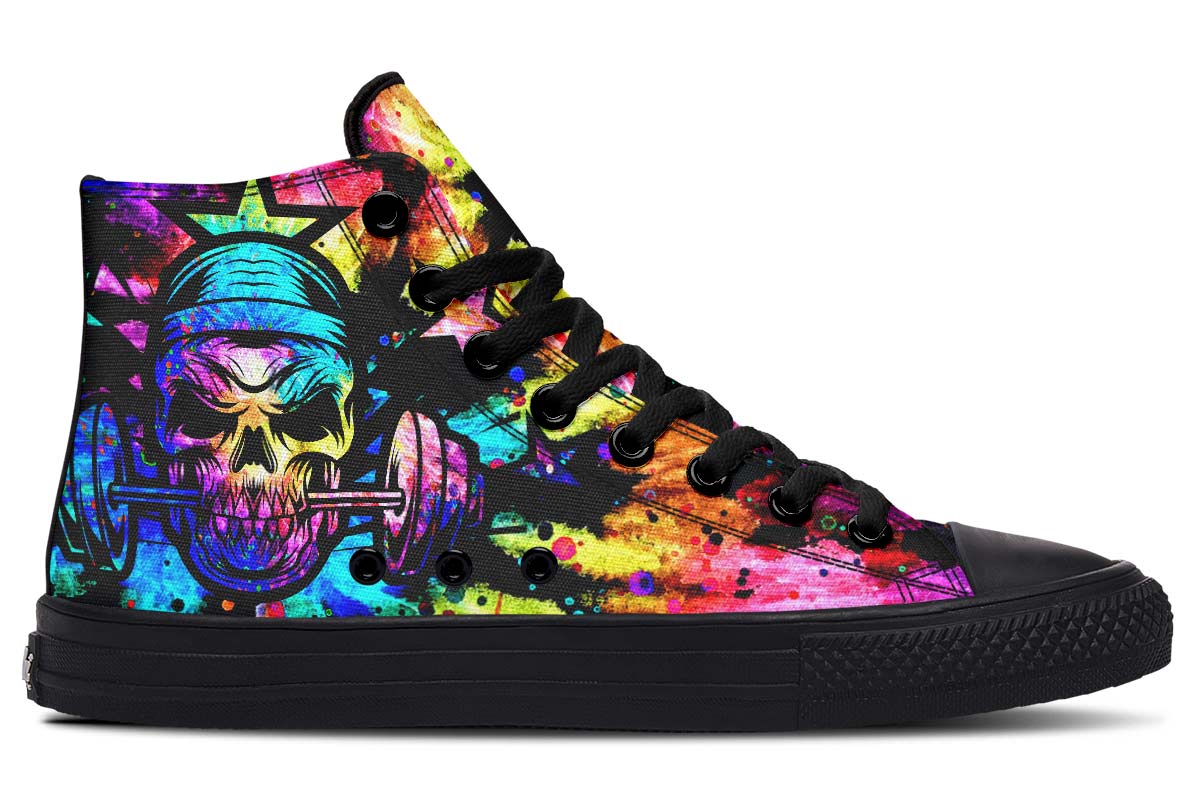 hippieartzone Shoes - TIE DYE GYM ADDICT