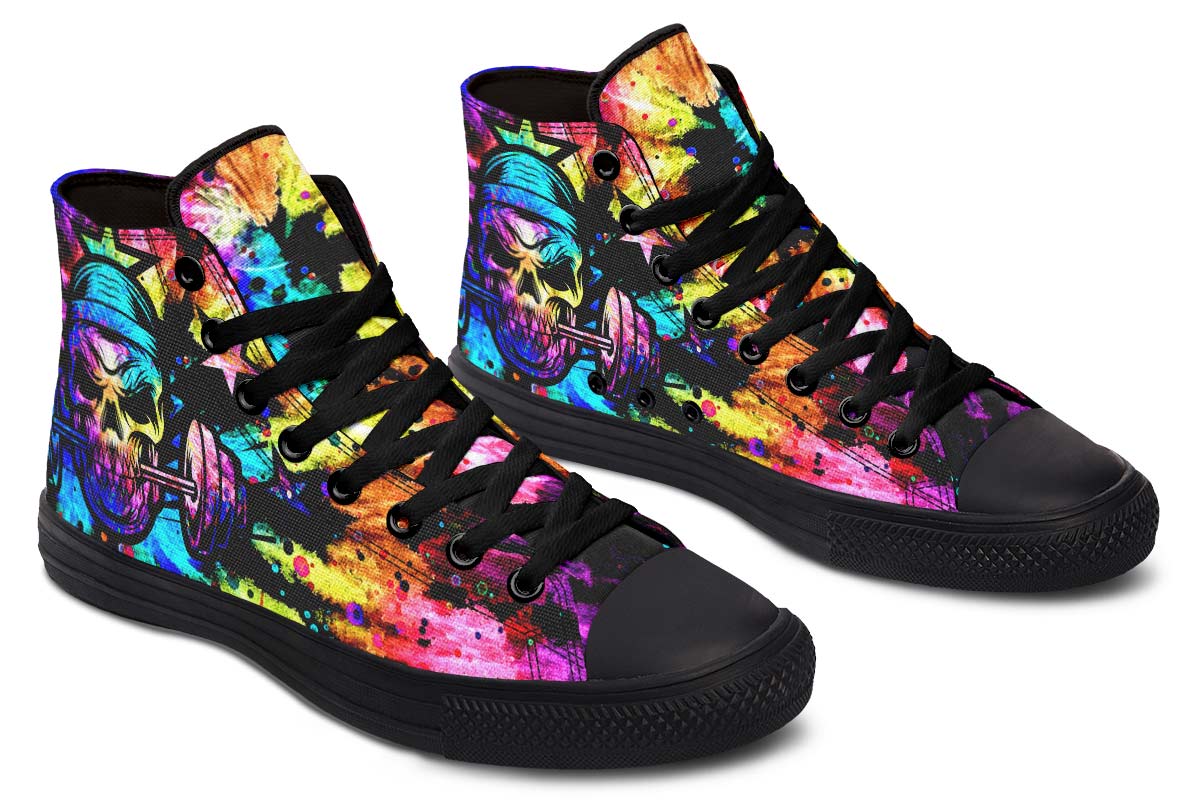 hippieartzone Shoes - TIE DYE GYM ADDICT