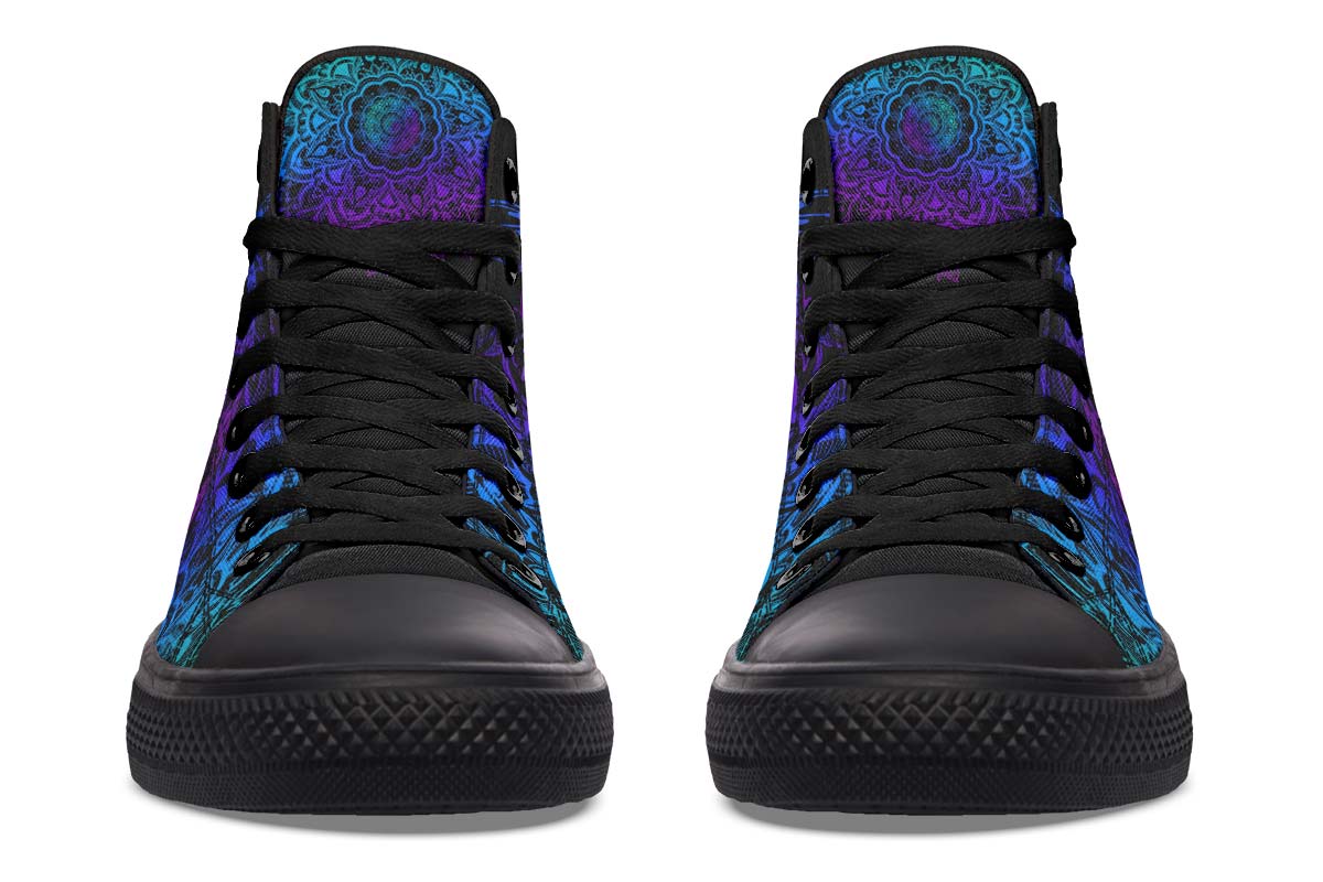 hippieartzone Shoes - COLORFUL FISH TATTOO