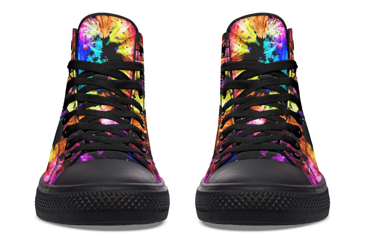 hippieartzone Shoes - TIE DYE EXPLOSION OWL