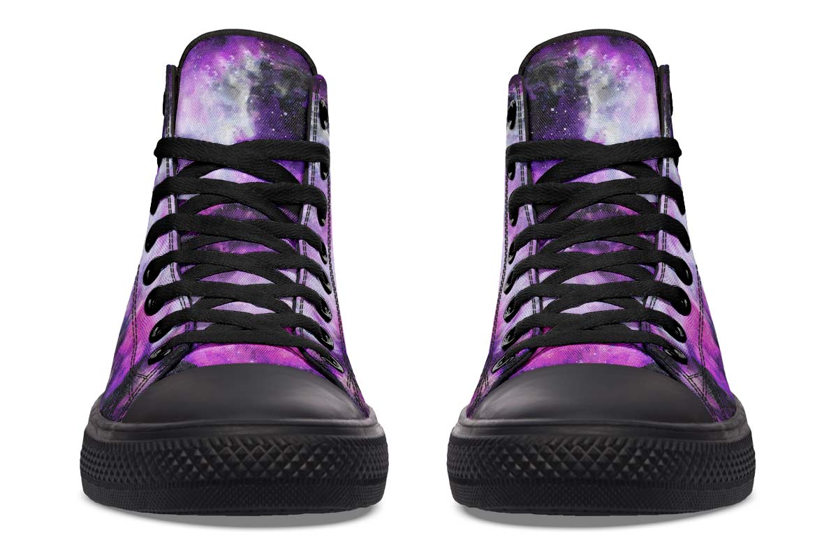 hippieartzone Shoes - WATERCOLOR GALAXY WOLF