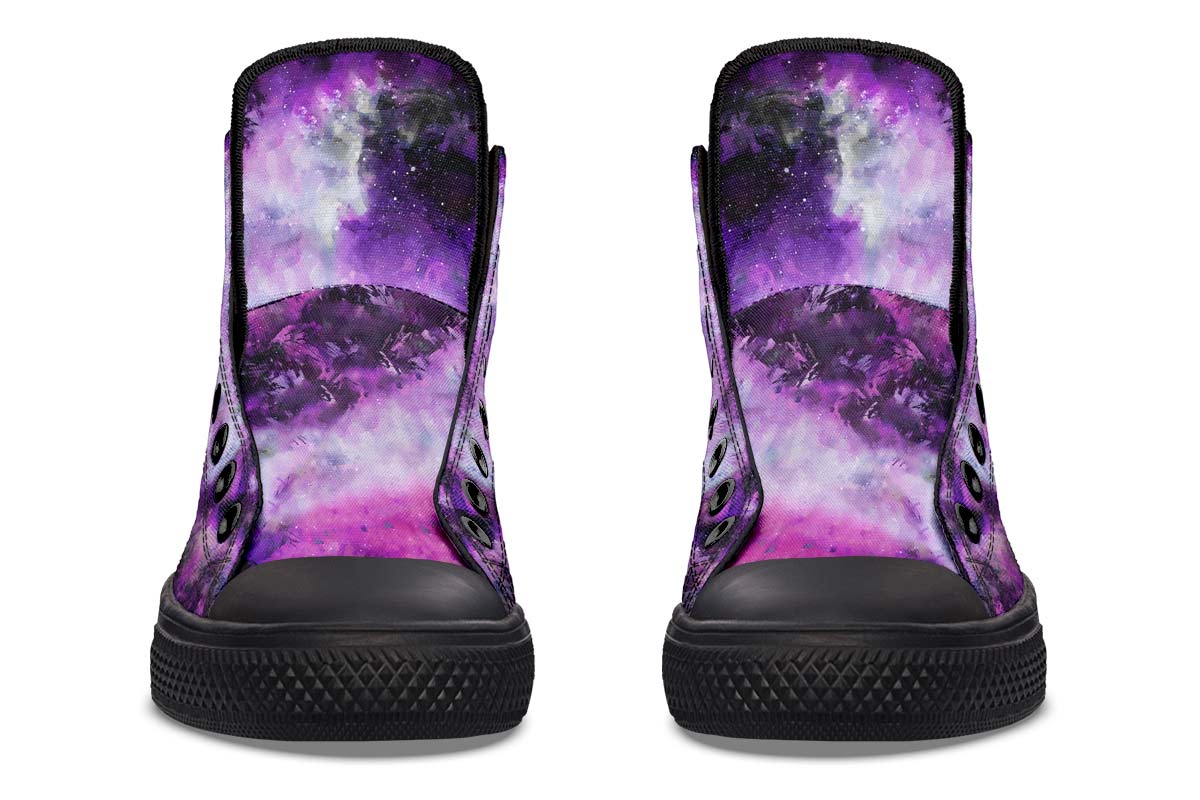 hippieartzone Shoes - WATERCOLOR GALAXY WOLF