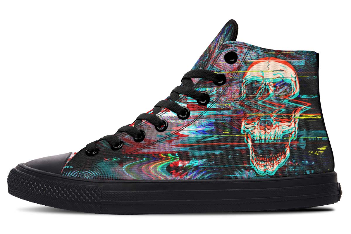 hippieartzone Shoes - ABSTRACT COLURFUL SKULL