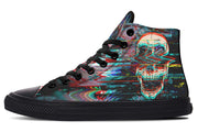 hippieartzone Shoes - ABSTRACT COLURFUL SKULL