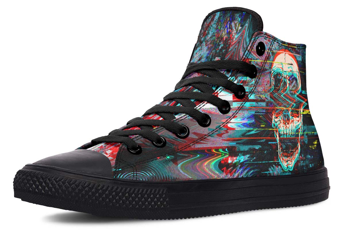 hippieartzone Shoes - ABSTRACT COLURFUL SKULL