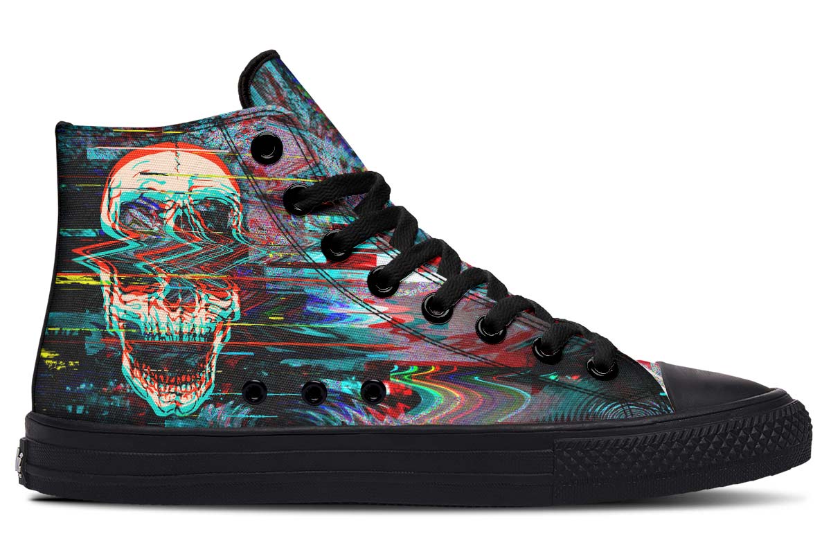 hippieartzone Shoes - ABSTRACT COLURFUL SKULL