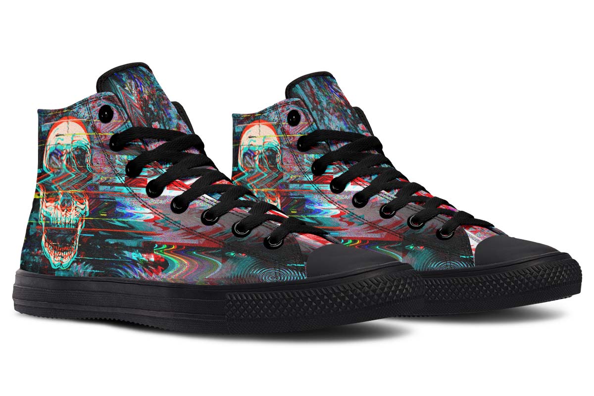 hippieartzone Shoes - ABSTRACT COLURFUL SKULL