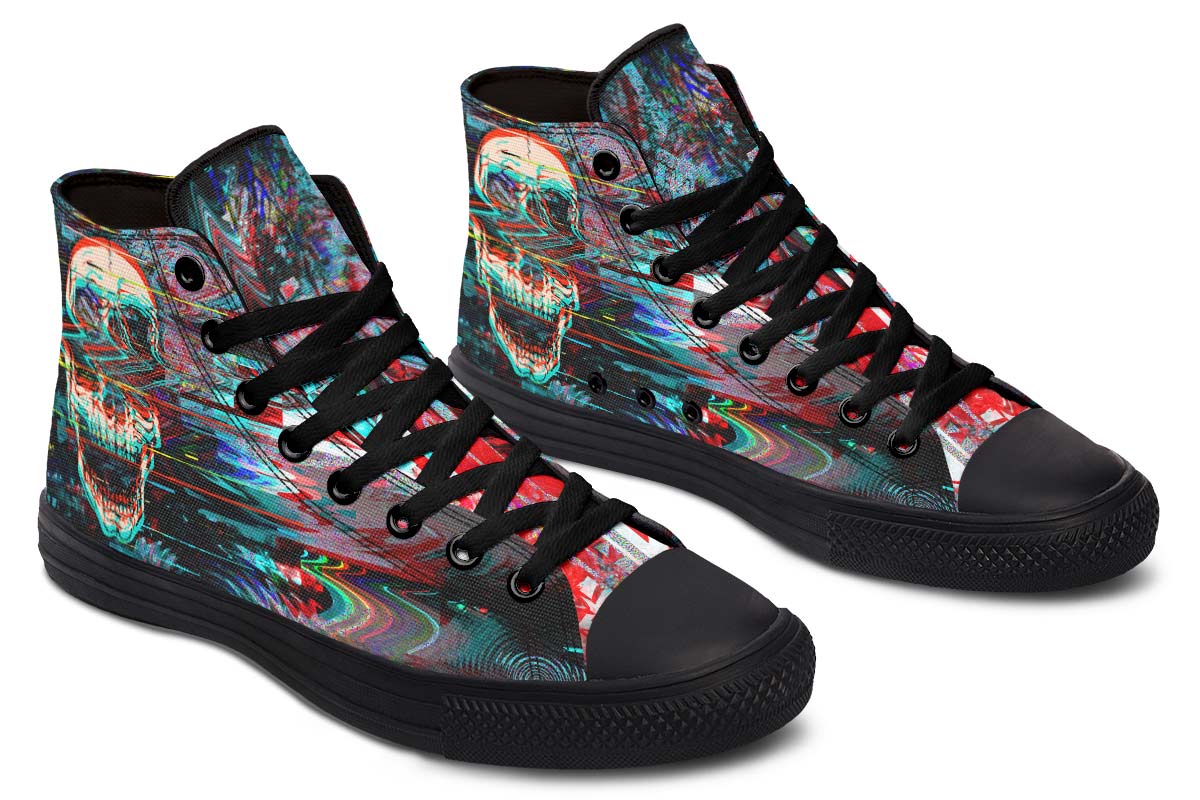 hippieartzone Shoes - ABSTRACT COLURFUL SKULL