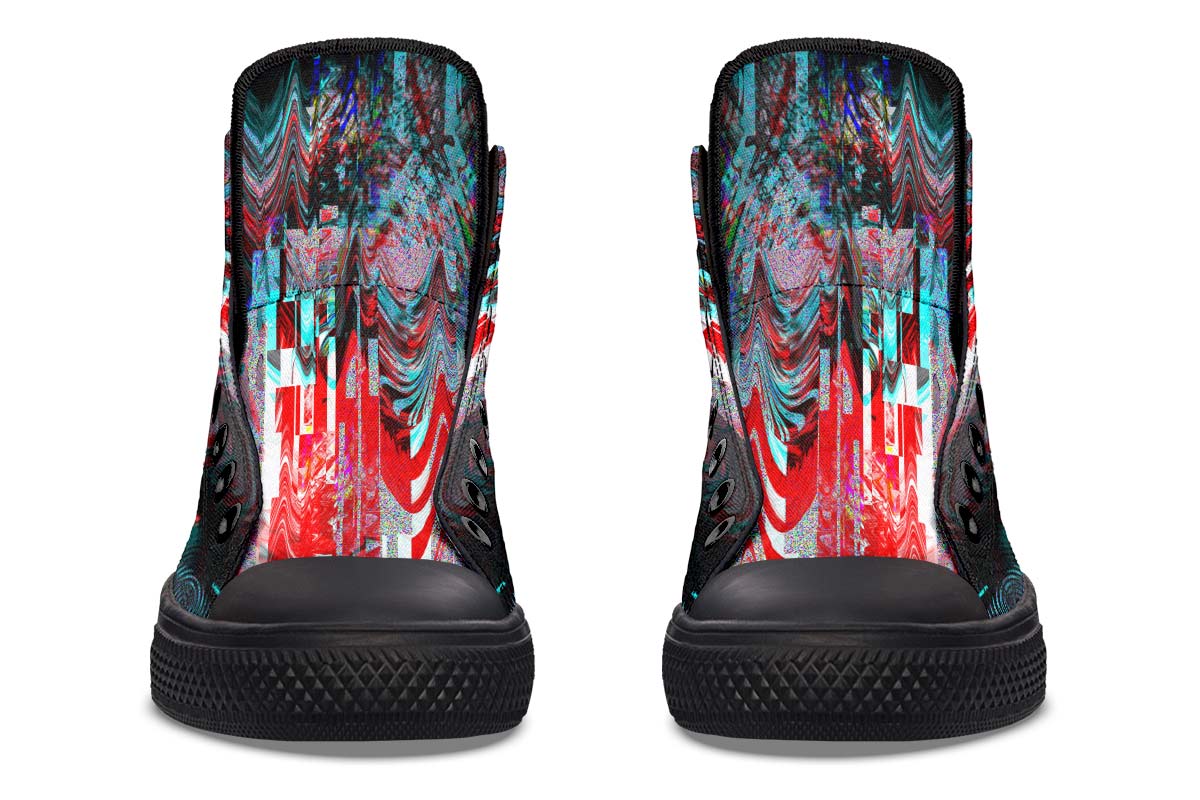 hippieartzone Shoes - ABSTRACT COLURFUL SKULL