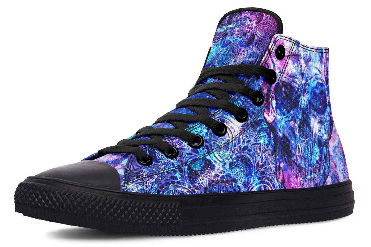 hippieartzone Shoes - ACRYLIC GALAXY SKULL