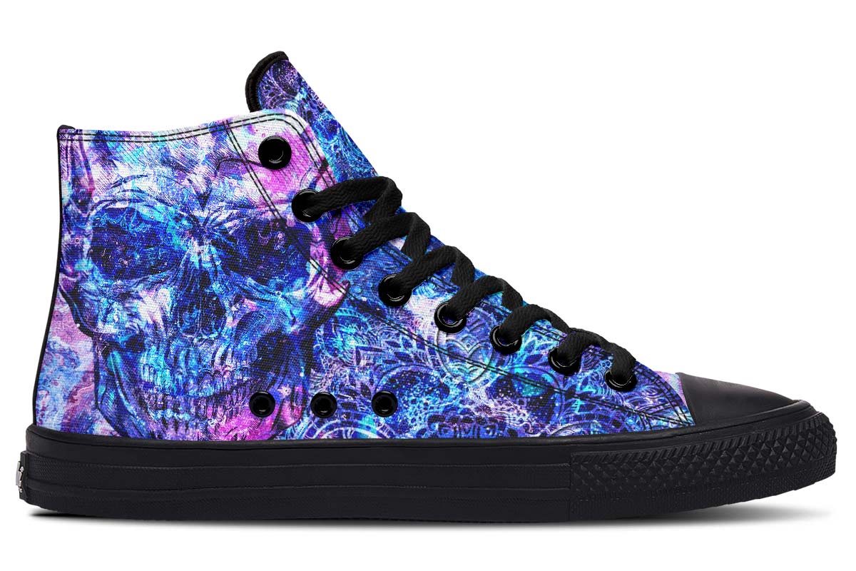 hippieartzone Shoes - ACRYLIC GALAXY SKULL