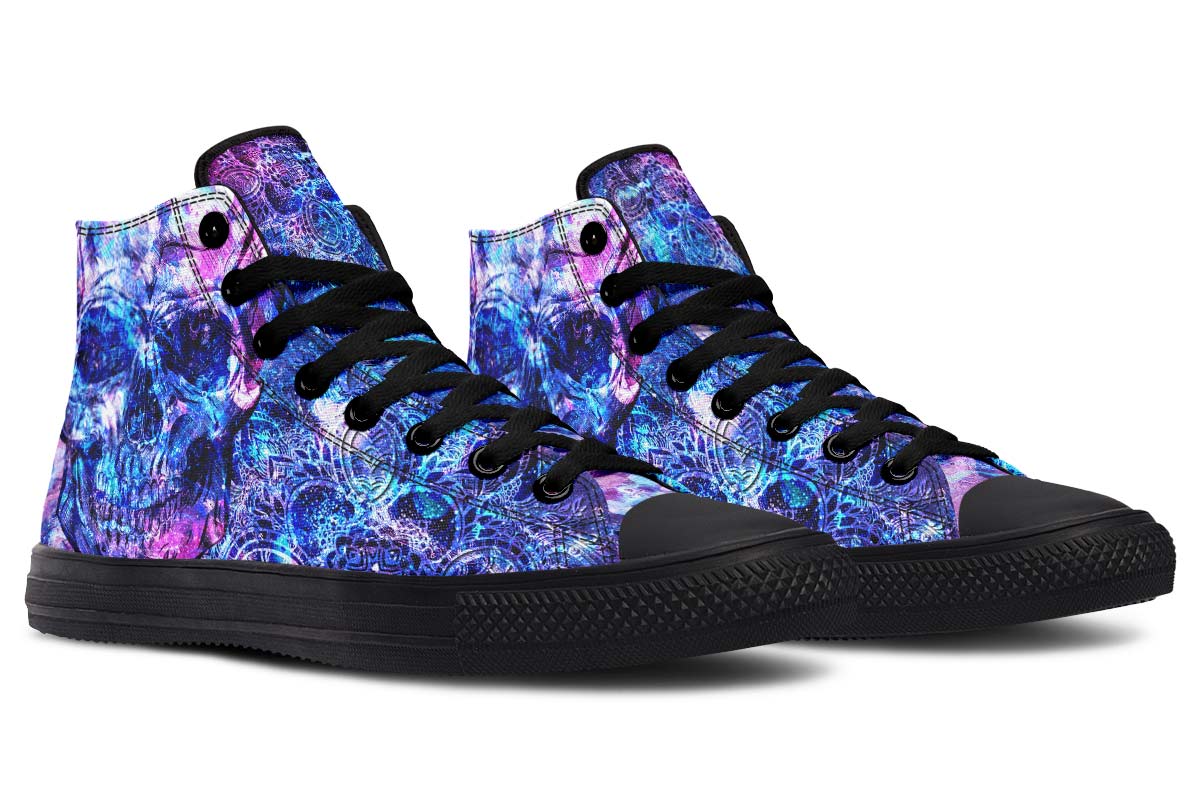 hippieartzone Shoes - ACRYLIC GALAXY SKULL