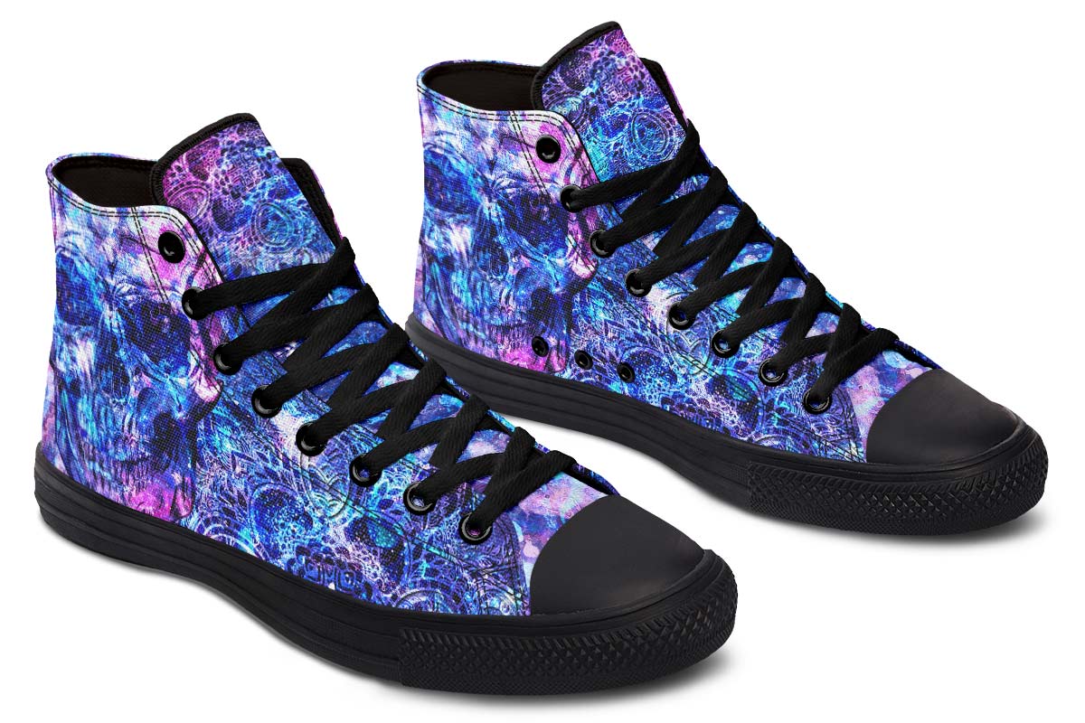 hippieartzone Shoes - ACRYLIC GALAXY SKULL