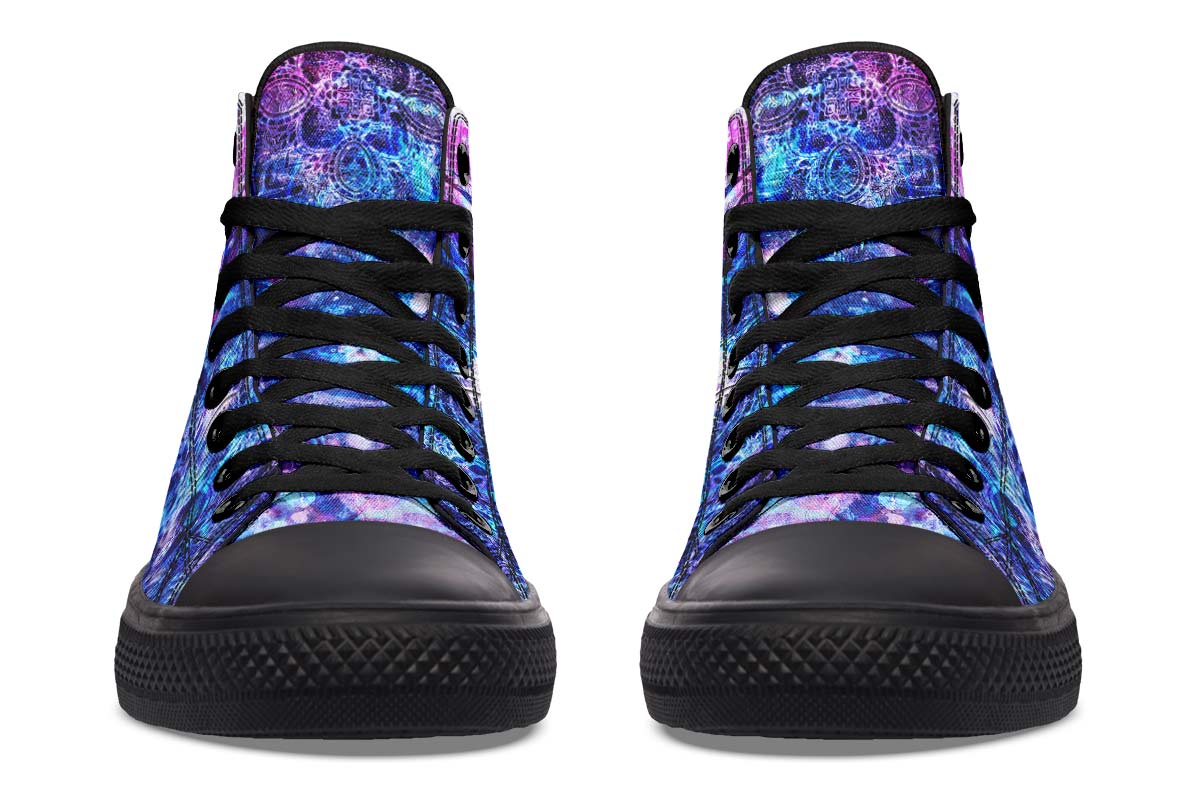 hippieartzone Shoes - ACRYLIC GALAXY SKULL
