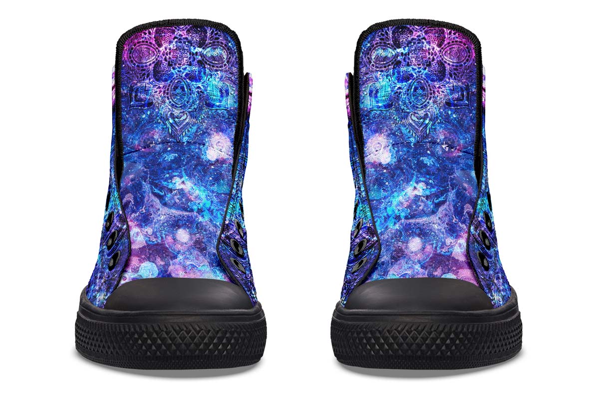 hippieartzone Shoes - ACRYLIC GALAXY SKULL