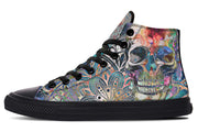 hippieartzone Shoes - ACRYLIC PAINTING SKULL