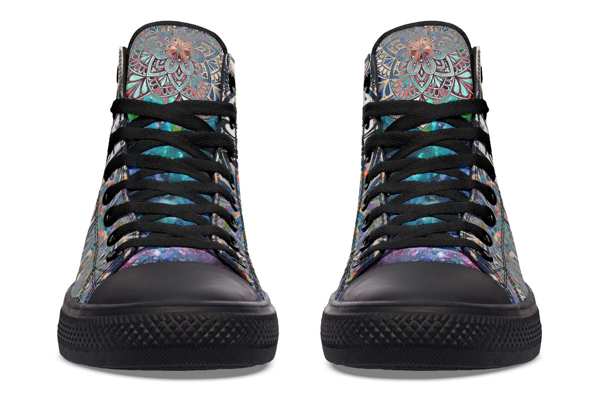 hippieartzone Shoes - ACRYLIC PAINTING SKULL