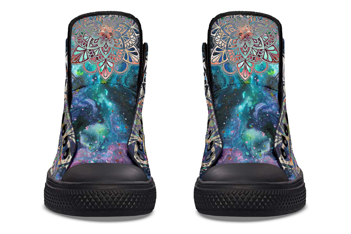 hippieartzone Shoes - ACRYLIC PAINTING SKULL