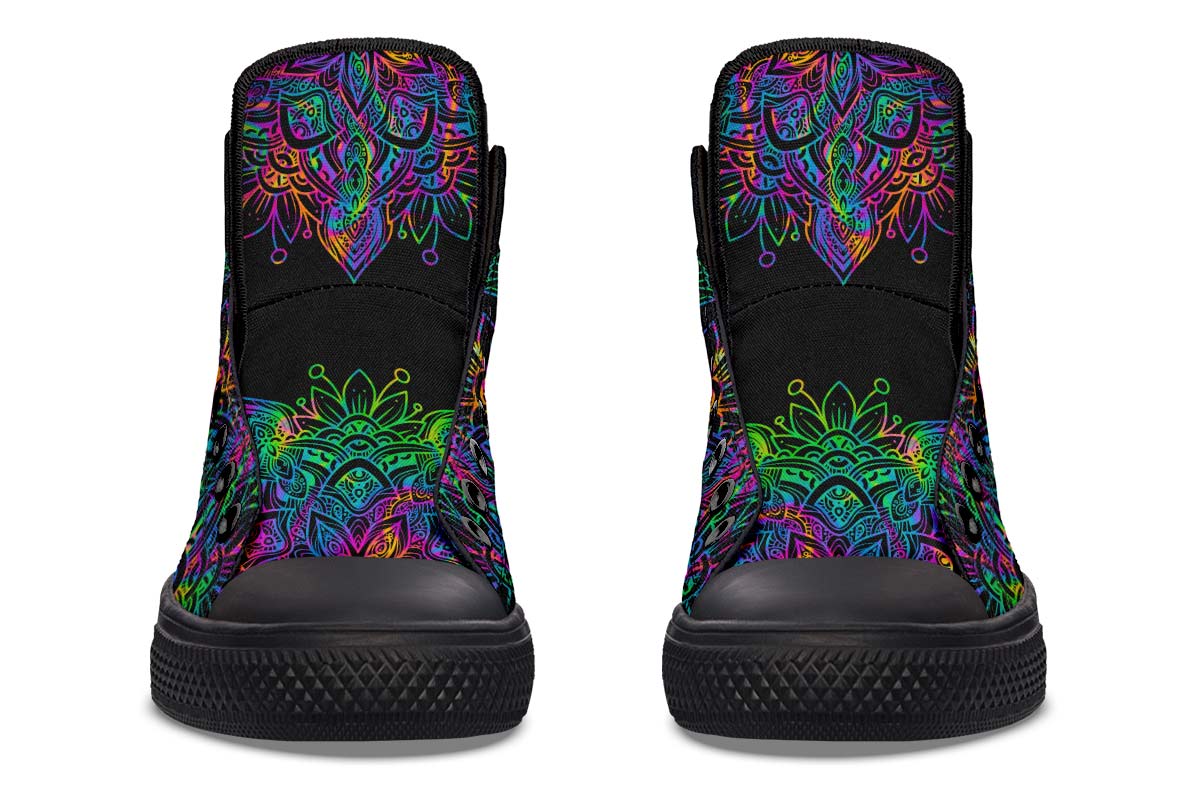 hippieartzone Shoes - COLOR EXPLOSION BUTTERFLIES