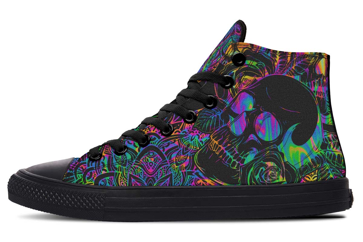 hippieartzone Shoes - COLOR EXPLOSION SKULL