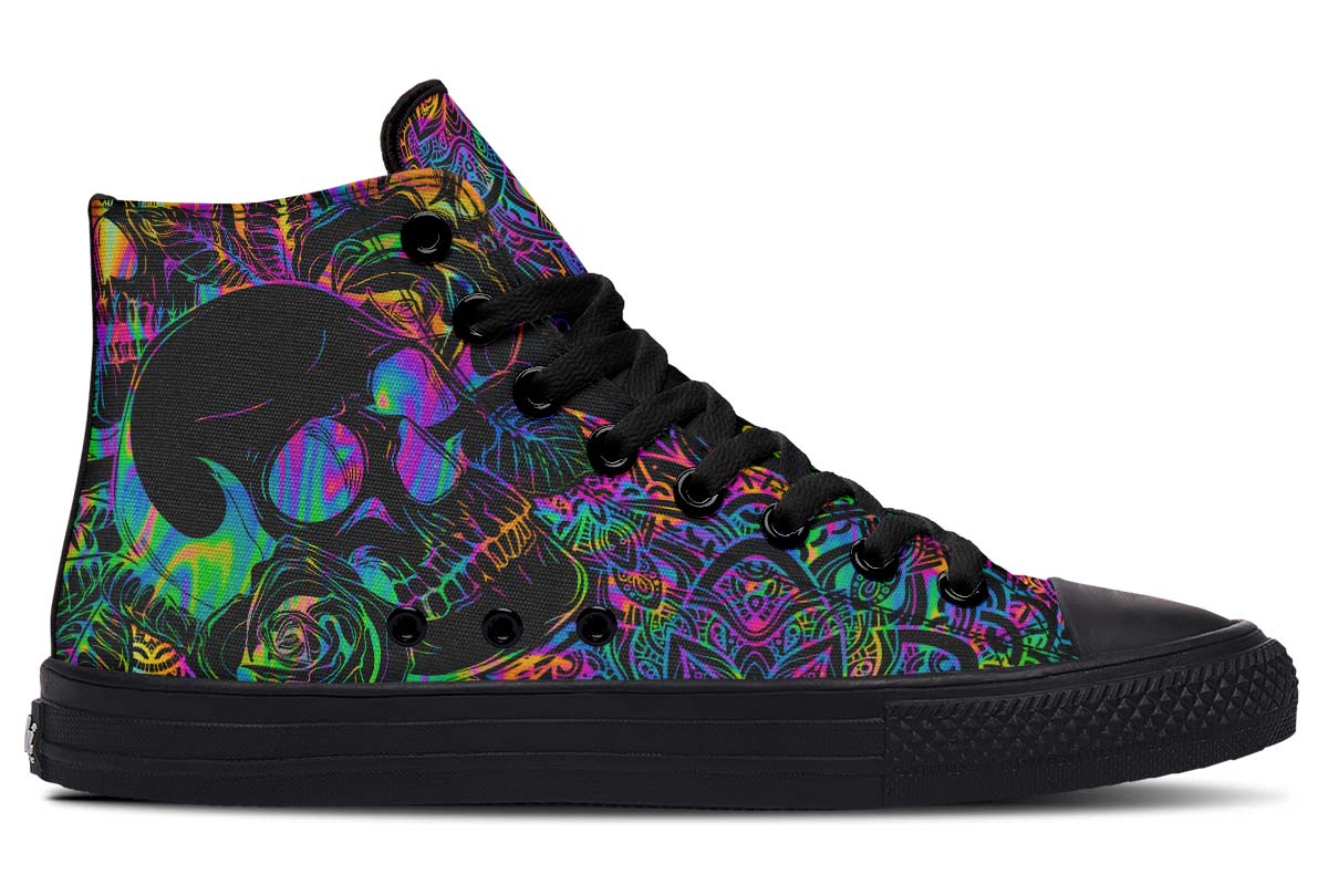hippieartzone Shoes - COLOR EXPLOSION SKULL