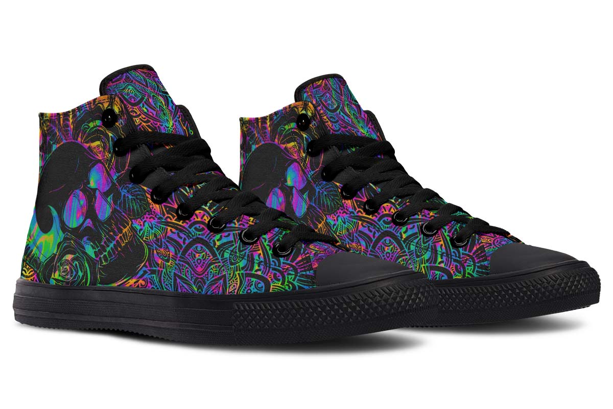 hippieartzone Shoes - COLOR EXPLOSION SKULL
