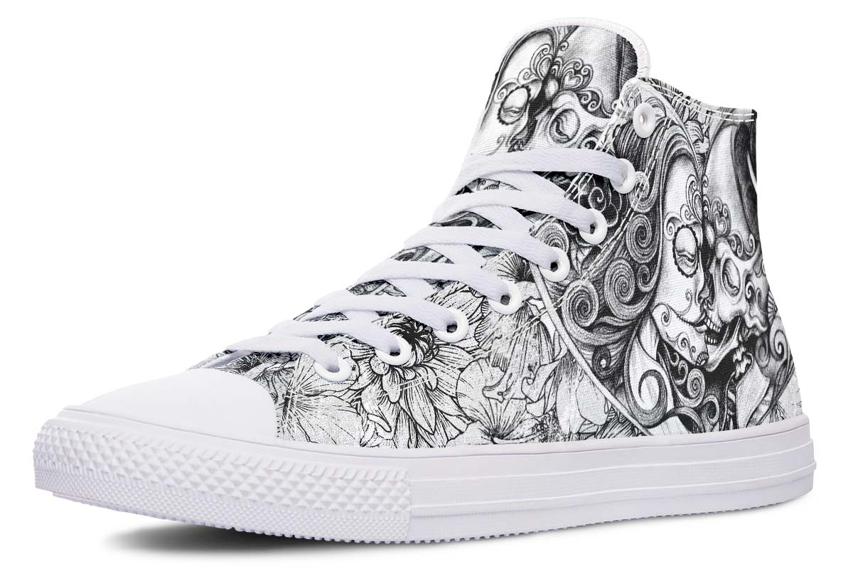 hippieartzone Shoes - DEATH KISS