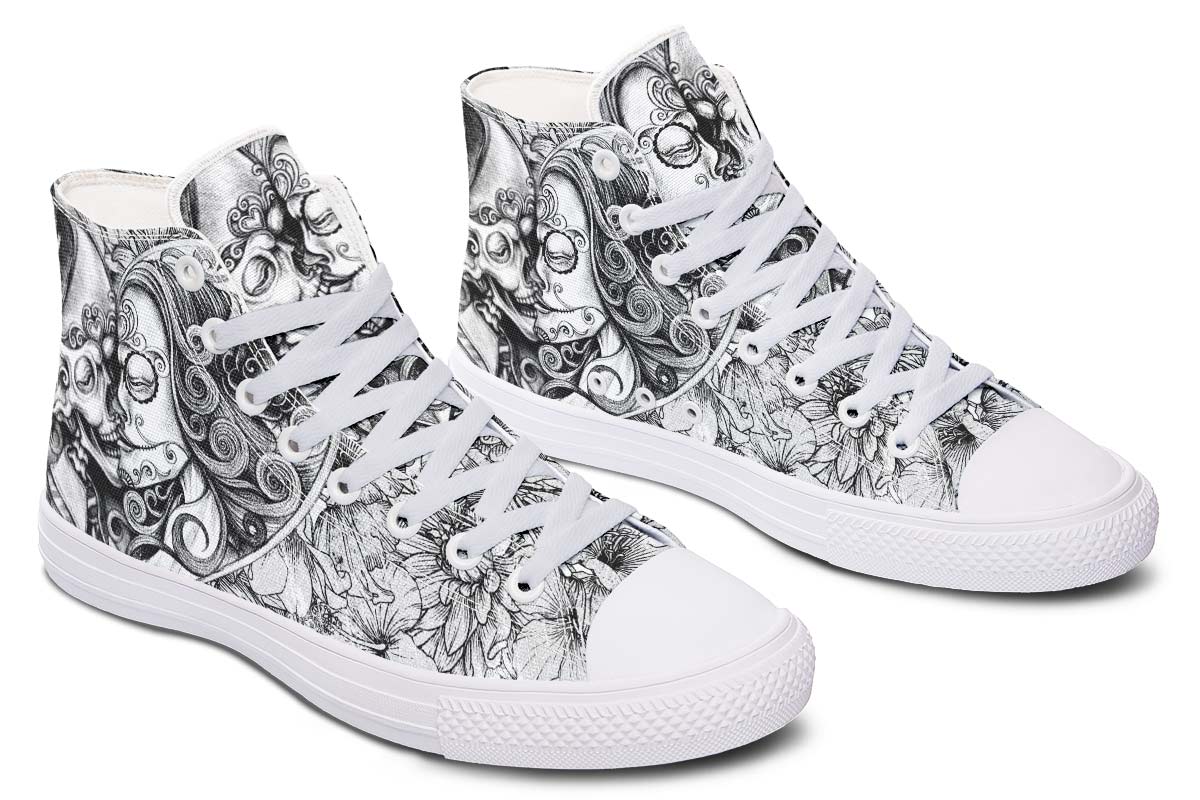 hippieartzone Shoes - DEATH KISS