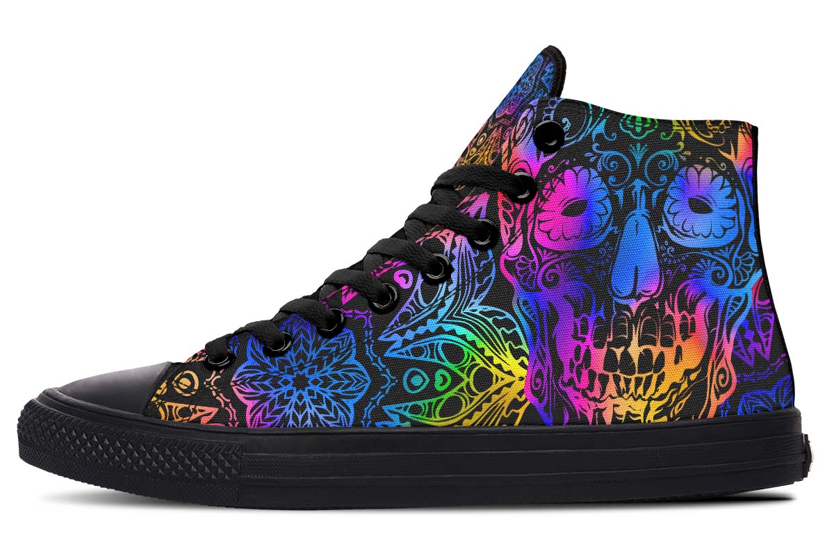 hippieartzone Shoes - EYE CATCHING SUGAR SKULL