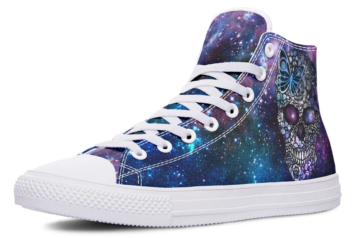 hippieartzone Shoes - GALAXY EYES SKULL