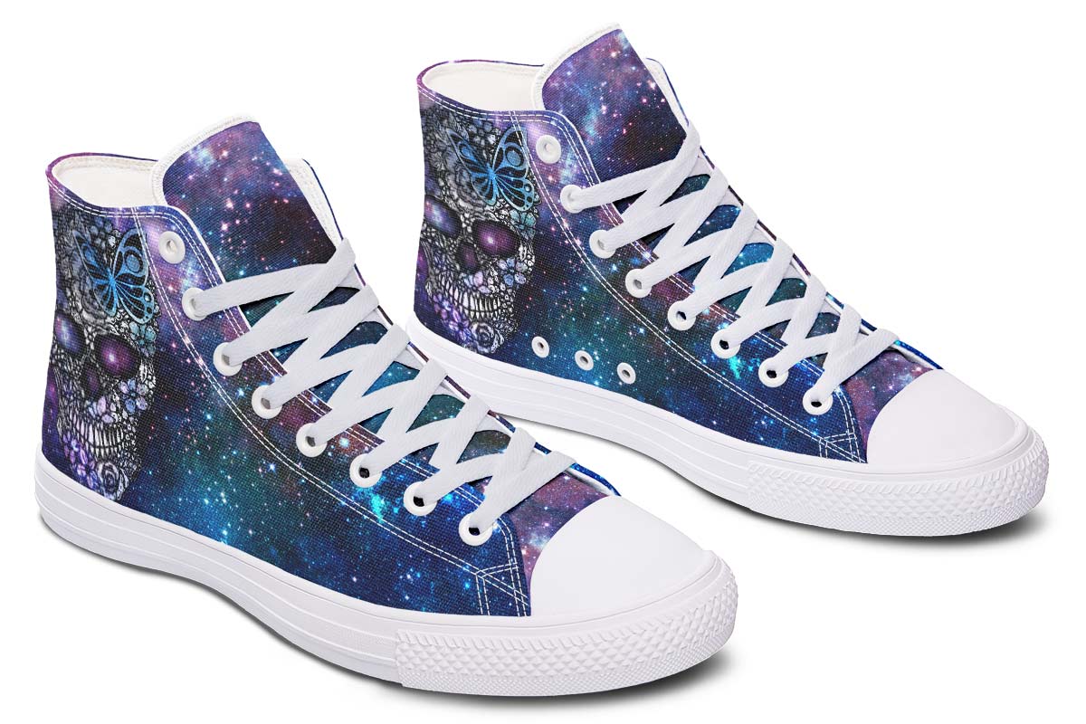 hippieartzone Shoes - GALAXY EYES SKULL