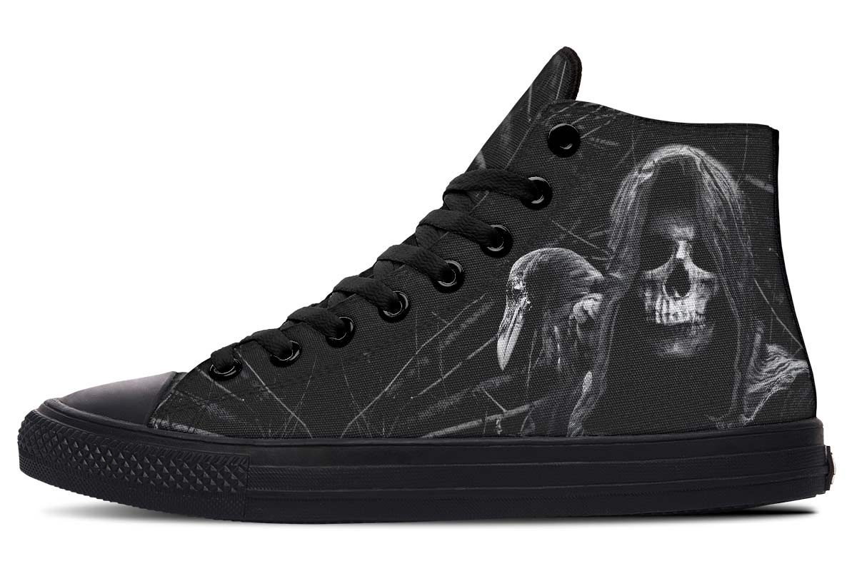 hippieartzone Shoes - GRIM REAPER AND RAVEN