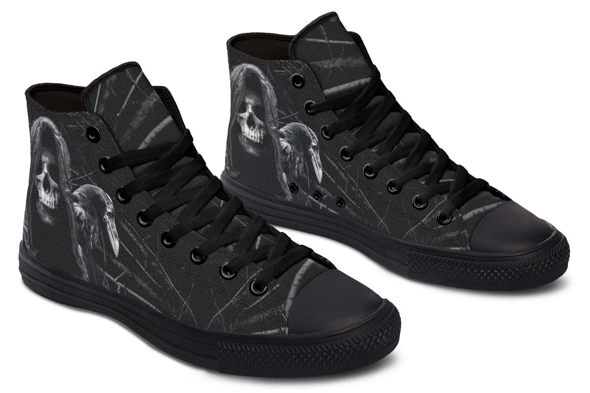 hippieartzone Shoes - GRIM REAPER AND RAVEN