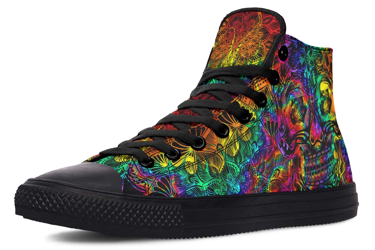hippieartzone Shoes - PSYCHEDELIC SKULL