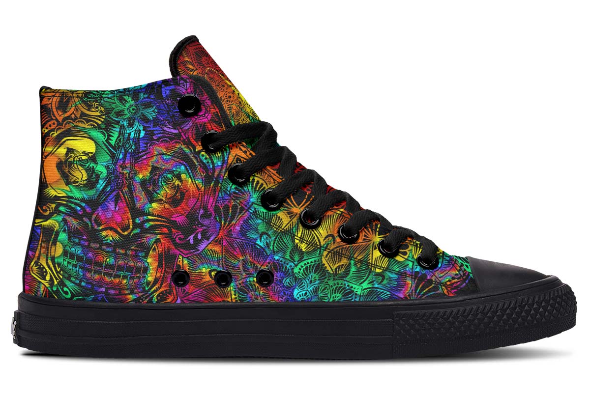 hippieartzone Shoes - PSYCHEDELIC SKULL