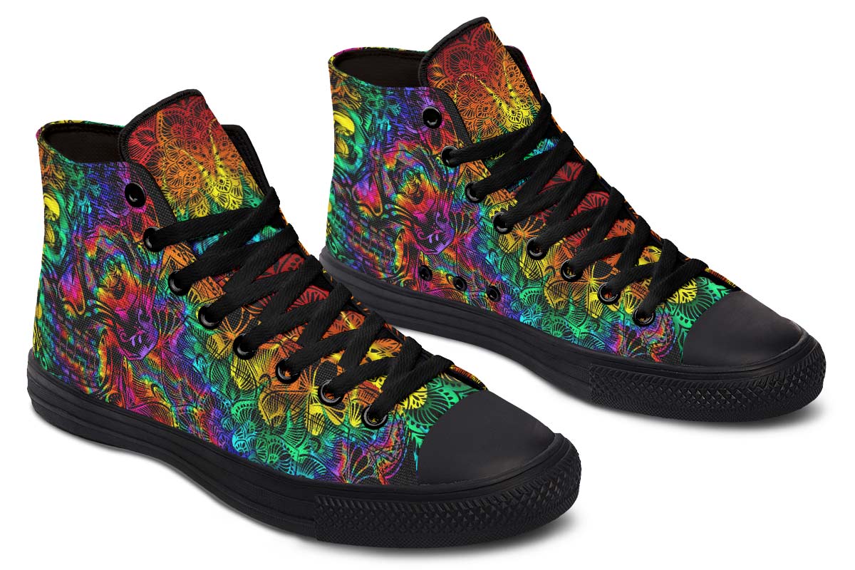 hippieartzone Shoes - PSYCHEDELIC SKULL