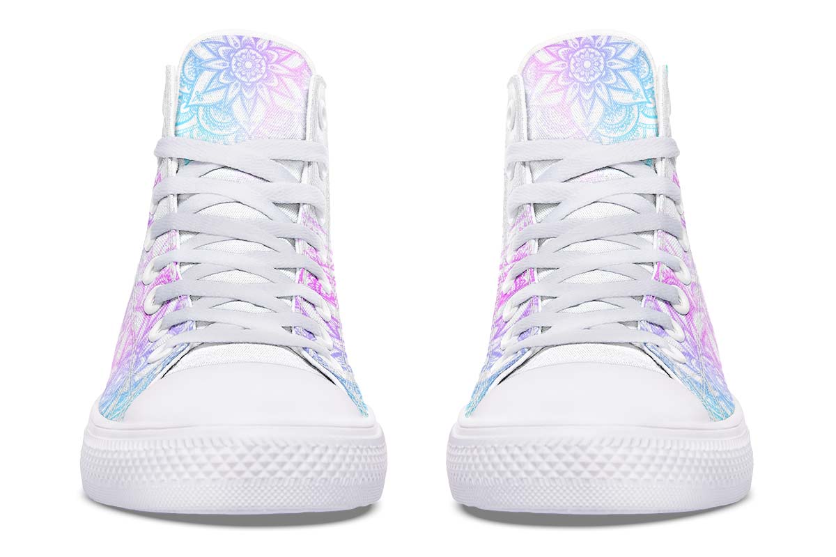 hippieartzone Shoes - PURPLE AND BLUE SKULL ART