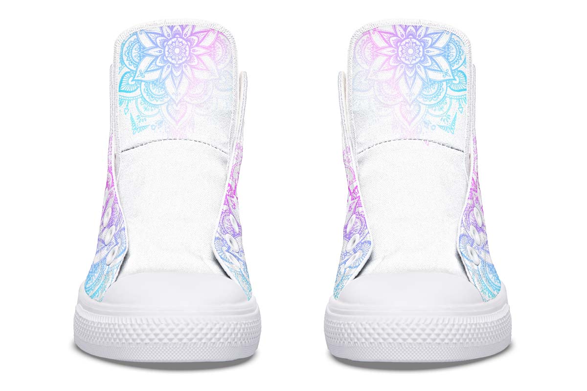 hippieartzone Shoes - PURPLE AND BLUE SKULL ART