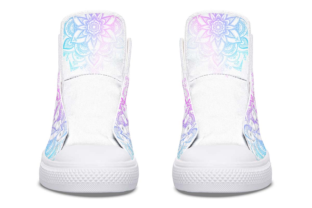 hippieartzone Shoes - PURPLE AND BLUE SKULL ART