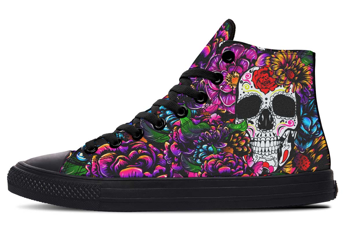 hippieartzone Shoes - SKULL AND MANDALA PARTY