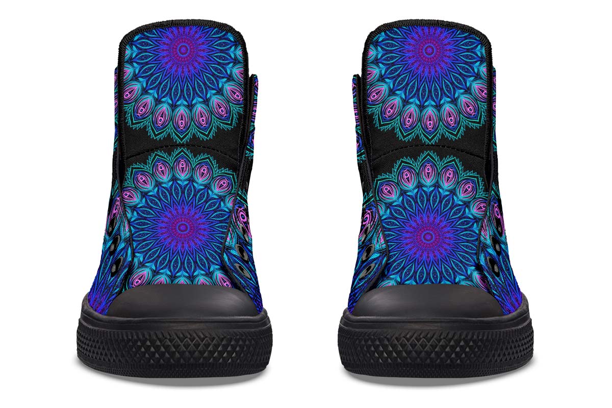 hippieartzone Shoes - SKULL MANDALA BUTTERFLY