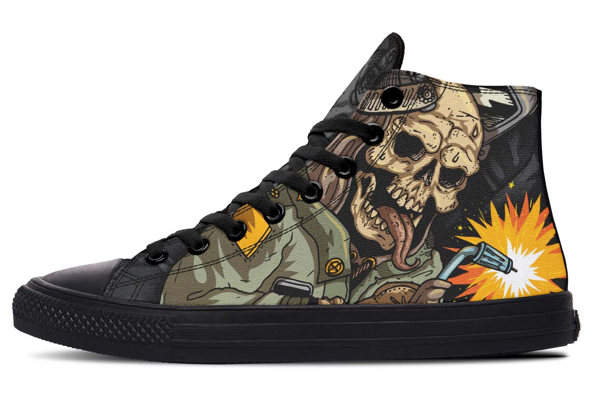 hippieartzone Shoes - SKULL WELDING