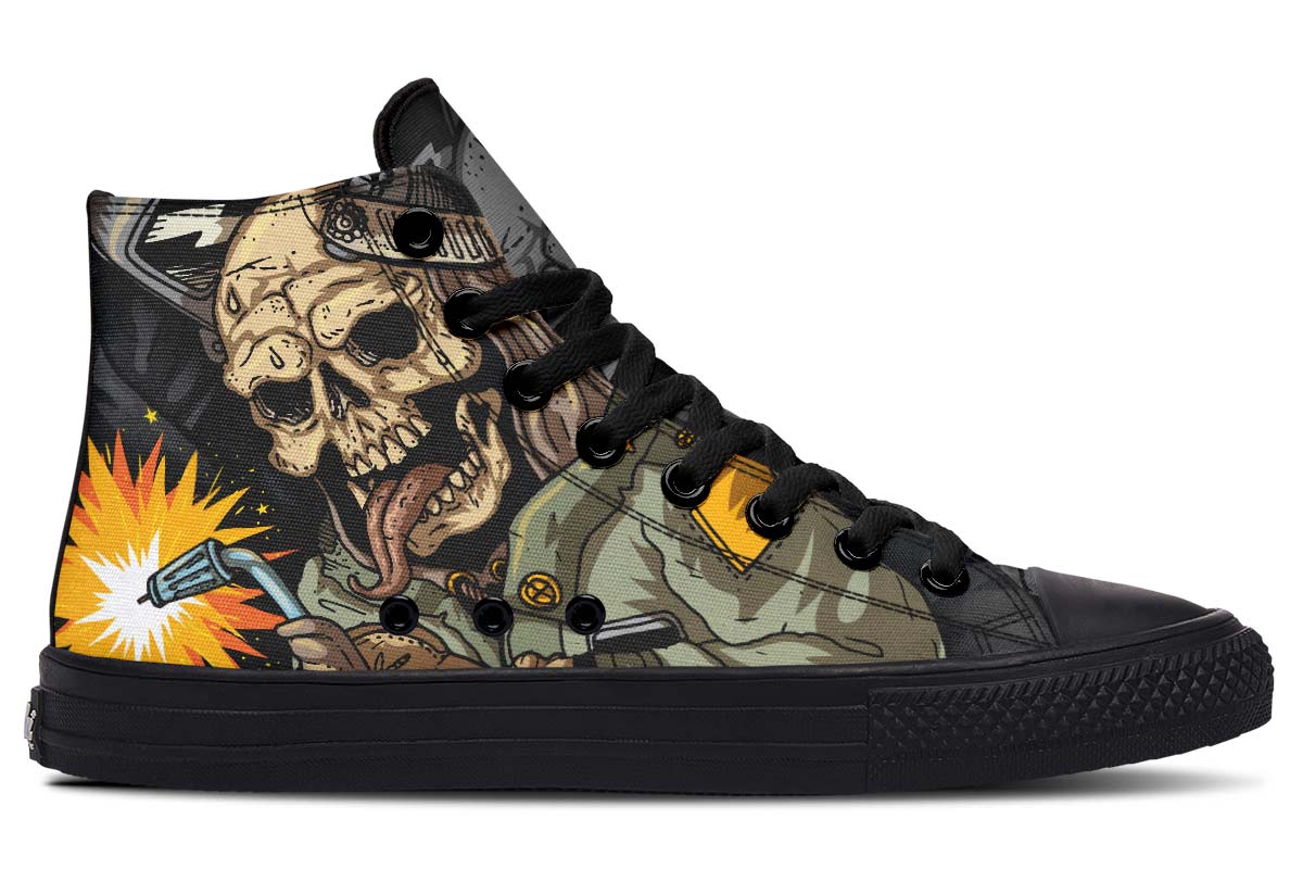 hippieartzone Shoes - SKULL WELDING