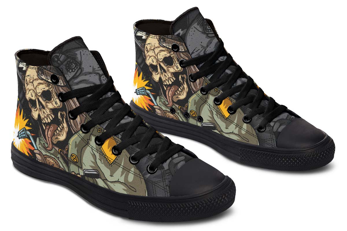 hippieartzone Shoes - SKULL WELDING