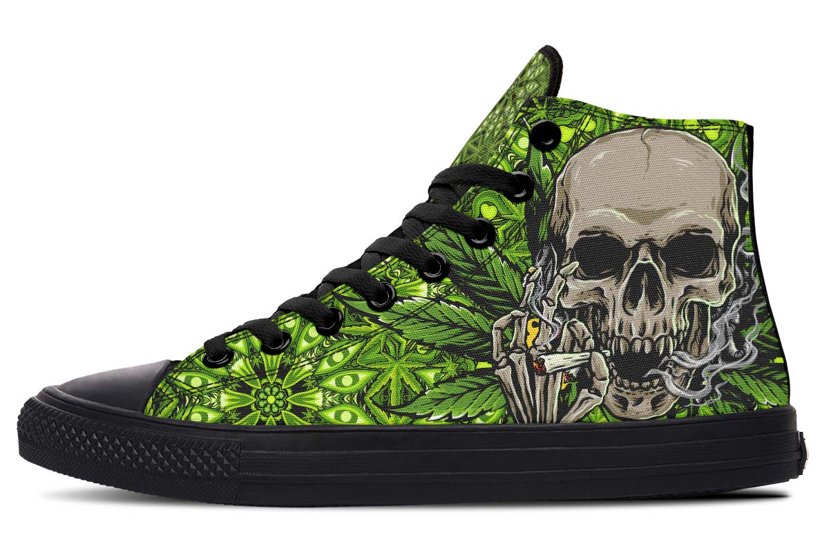 hippieartzone Shoes - SKULL SMOKING