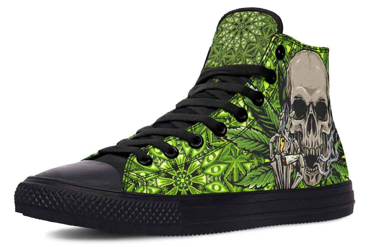 hippieartzone Shoes - SKULL SMOKING