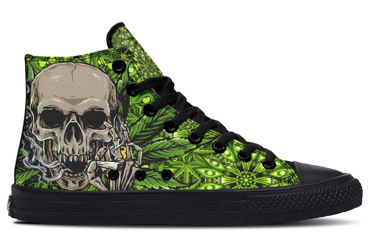 hippieartzone Shoes - SKULL SMOKING